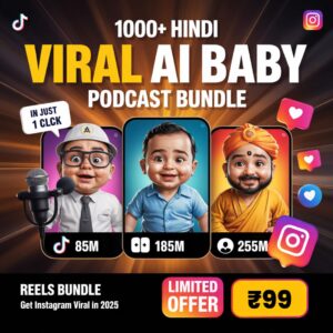 1000+ AI Baby Podcast Reels Bundle