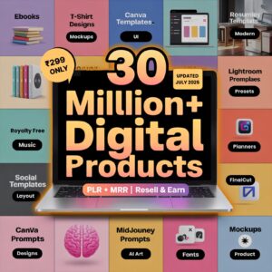 30 Million+ Resell Digital Products Bundle (PLR + MRR)